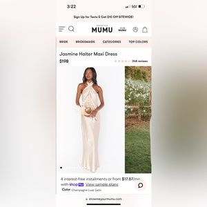 Show Me Your Mumu Jasmine Halter Maxi Dress